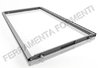 Anodized aluminum frame reinforcement for plate rack cabinet, adjustable depth 290-333mm