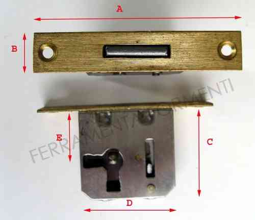 One lever mortise lock for cabinet door drawer - FASEM 10