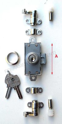Cylinder rotating rod Lock diam. 17 mm to be applied on furniture door - FASEM 550C