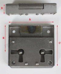 Patent half a box Lock to apply for drawer cabinet door - 16BR FASEM