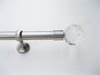 curtain rod in stainless steel with crystal end, choose size