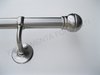 stainless steel handrail diameter 32 mm, pipe AISI 304, brackets and caps made of zamak nikel mat
