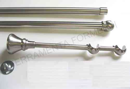 Heavy duty double curtain pole diameter 22 mm, choose lenght and color