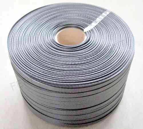 Polypropylene strap roll mm 12 x 0.8 - 950 mt d.60 black reel for packaging