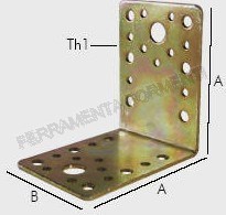Tropicalised heavy corner plate for junctions with holes - art 511