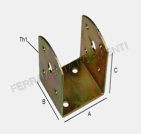 Tropicalised wall mounting support for beams - art 518
