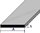 Flat-profile anodized aluminum, 100 cm long