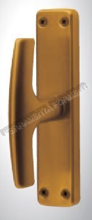 maniglia per finestra in alluminio anodizzato bronzo, Ghidini Universal, MARTELLINA QUADRO 7