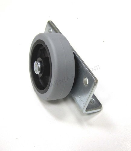 Rubber coated wheel with lateral fixing - diam. 50 mm