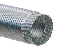 Tubo flessibile in alluminio, estensibile da cm 80 a 300 circa (diritto), scegliere diametro