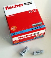 FISCHER PD 10 tassello in nylon per CARTONGESSO, scatola 100 pezzi
