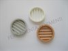 Rejilla de ventilación redonda de plástico para muebles, AGUJERO 43 mm, elige color
