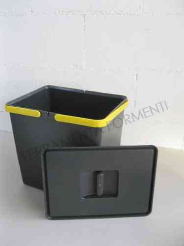 LITTLE SPARE BUCKET WITH COVER  for Lavenox dustbins Lavenox SY or DAY, 8 liters, 15x22,5xh.34cm