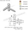 AGB E00119 - door hinge, choose size and color