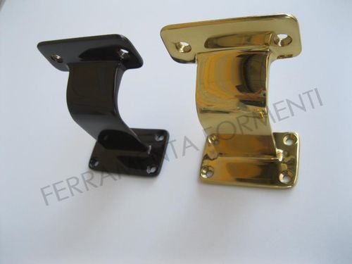 Brass support for wooden handrail, choose color