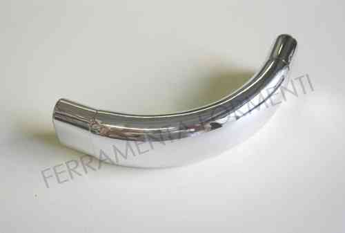 90 degree curve for wardrobe pipe 30 x 15 mm, color chrome