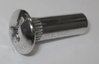 female joining screw for furniture, 8mm diameter,  thread 6 MA x 26mm, nickel plated