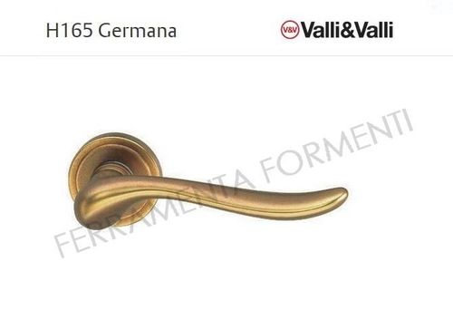 Maniglia per porta Valli&Valli H165 R8 Germana in ottone, color anticato, design Valli Workshop