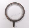 Ring for 20 - 25 mm diameter curtain pole, old copper color, with slot and gasket