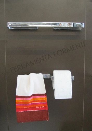 Valli Only, Bathroom accessories 2pcs: towel rails cm 60, double paper roll holder / hook, chrome