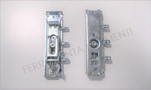 A pair of hidden and adjustable wall unit support hooks, to fix cabinet to a wall bar, CAMAR 817
