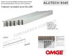 OMGE 9345-50 a pair of anodized aluminum telescopic rails for extendable or pull-out table cm.50-250