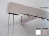 Barra de cortina en aluminio 40x13 mm, tirador con cuerda, montado en la pared, PRODUCTO ITALIANO