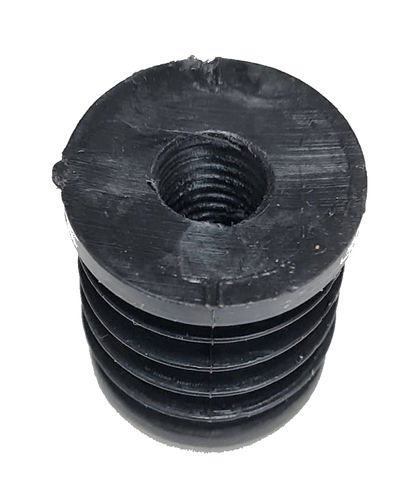Round plastic cap mm 24 with blades for tubular, hole 10 MA