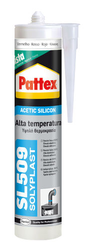 Silicone SL509 alte temperature acetico nero 300 ml - PATTEX