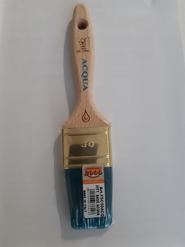 Pennello per pitture a base acqua 50mm, con manico legno, prodotto italiano