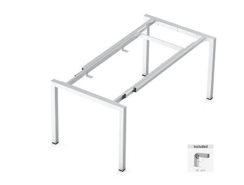 Struttura allungabile per tavolo in alluminio anodizzato, cm 90 x 140-240, in kit di montaggio