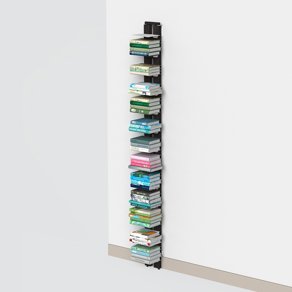 Zia Ortensia | Wall bookshelf | h 195 cm | black