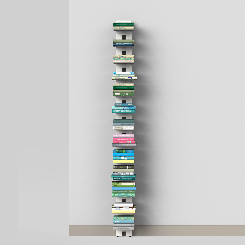 Zia Ortensia | bibliothèque à mur | h 195 cm | blanc