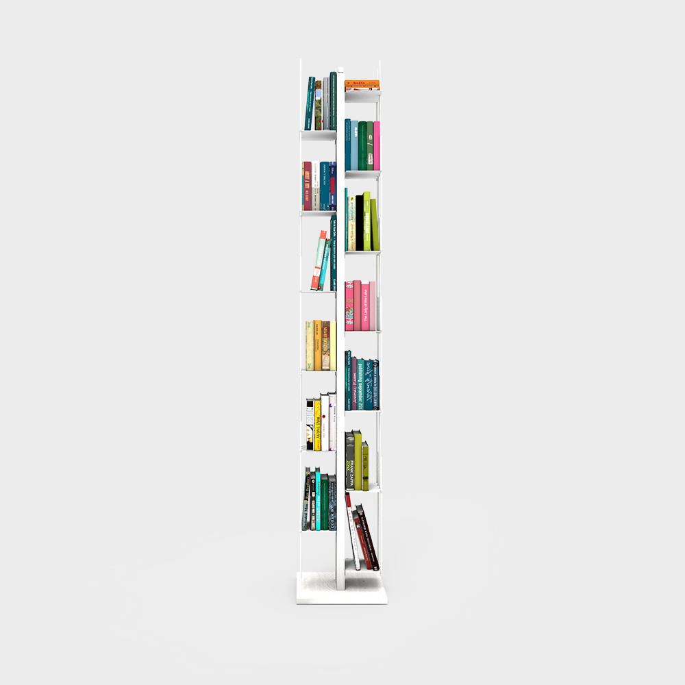 Zia Veronica | bibliothèque à colonne | h 195 cm | blanc
