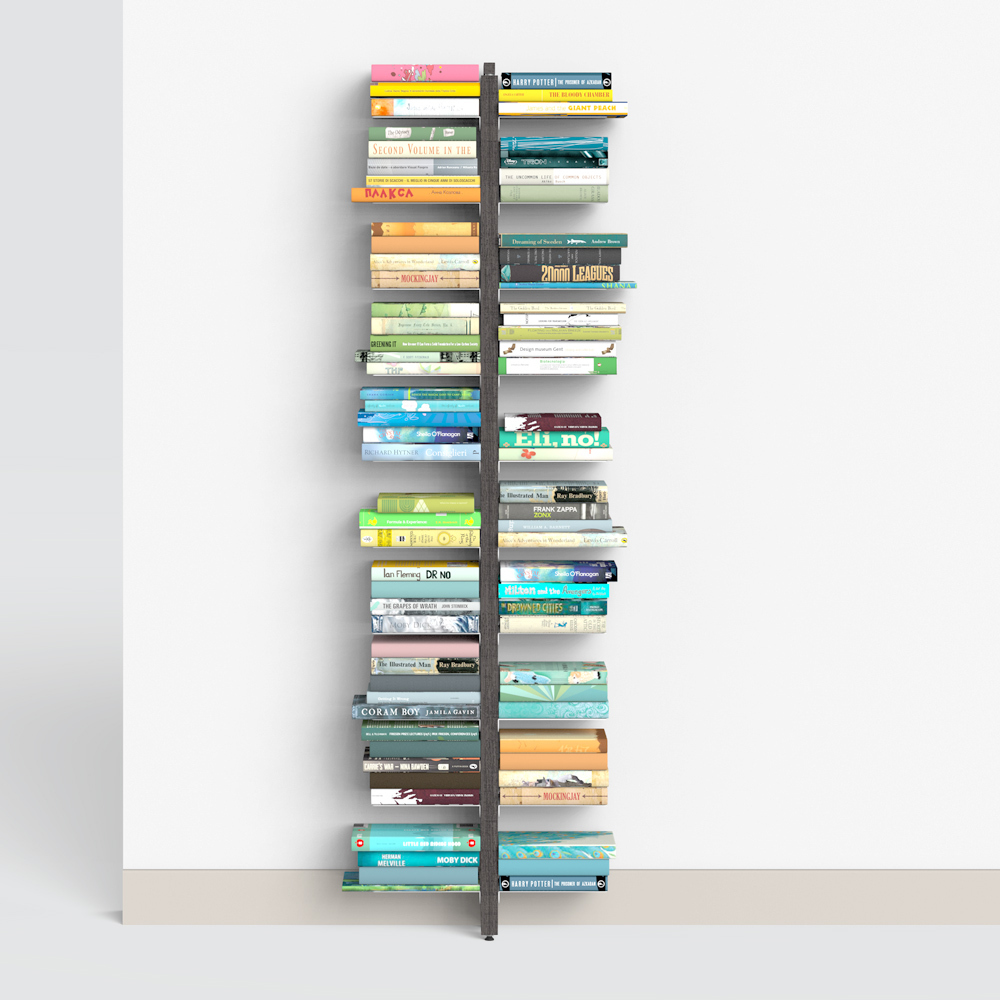 Zia Bice | Wall bookshelf  | h 150 cm | black