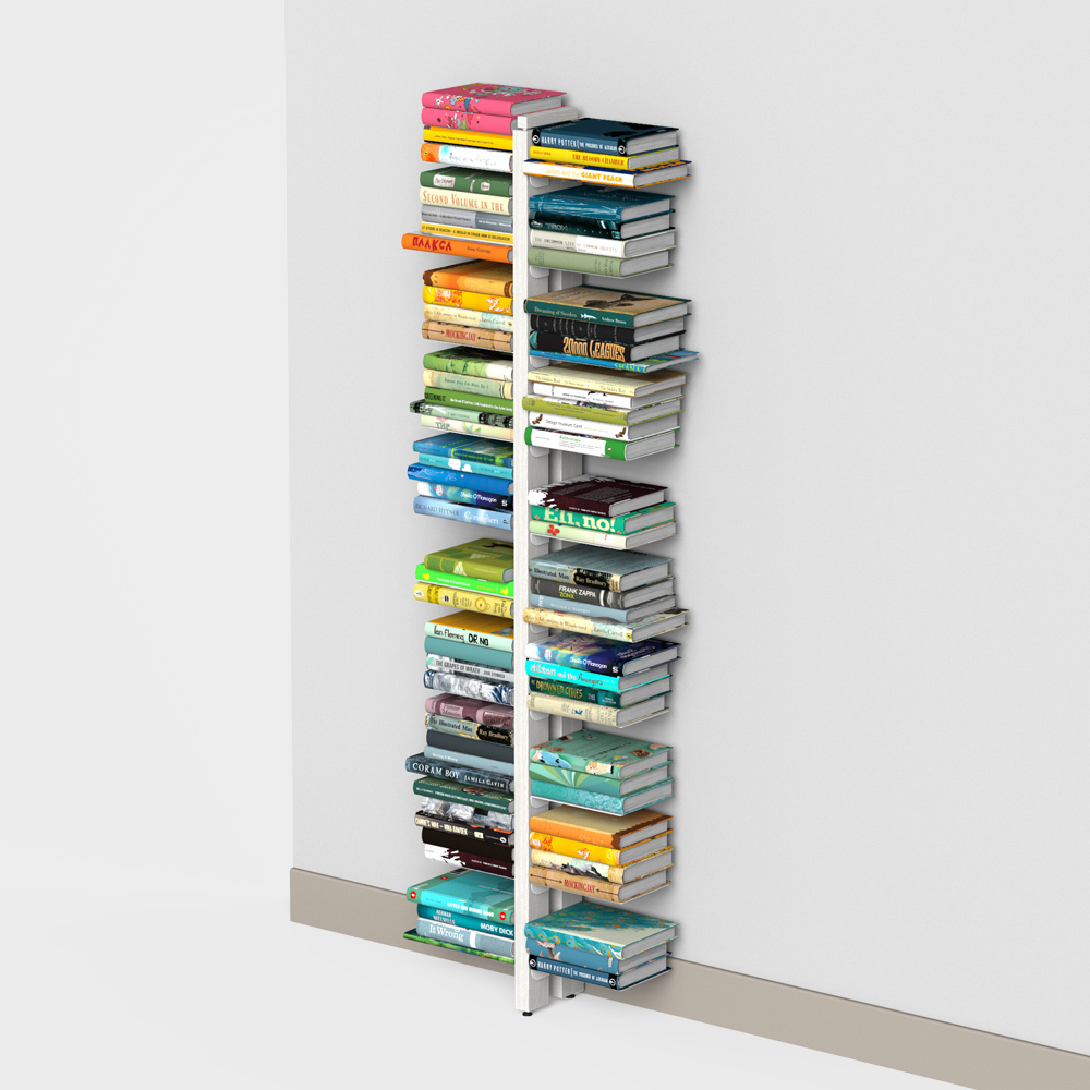 Zia Bice | Wall bookshelf  | h 150 cm | white