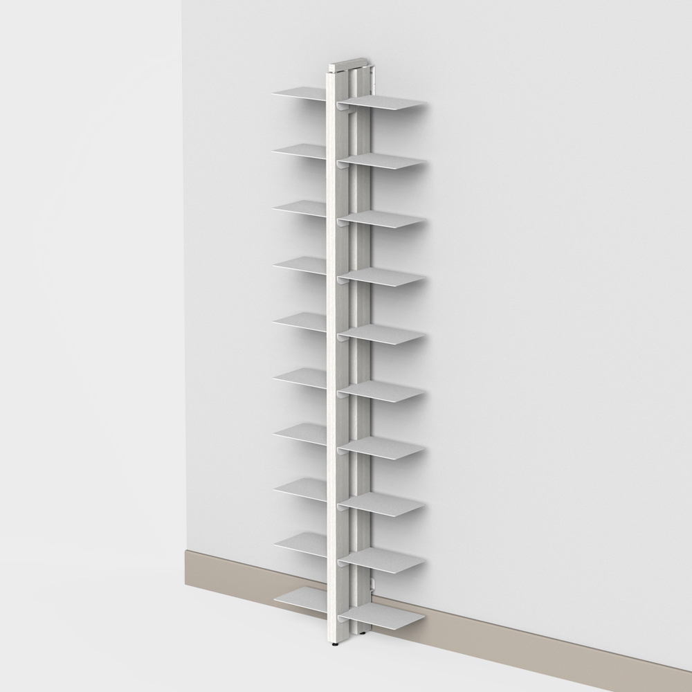 Zia Bice | Wall bookshelf  | h 150 cm | white