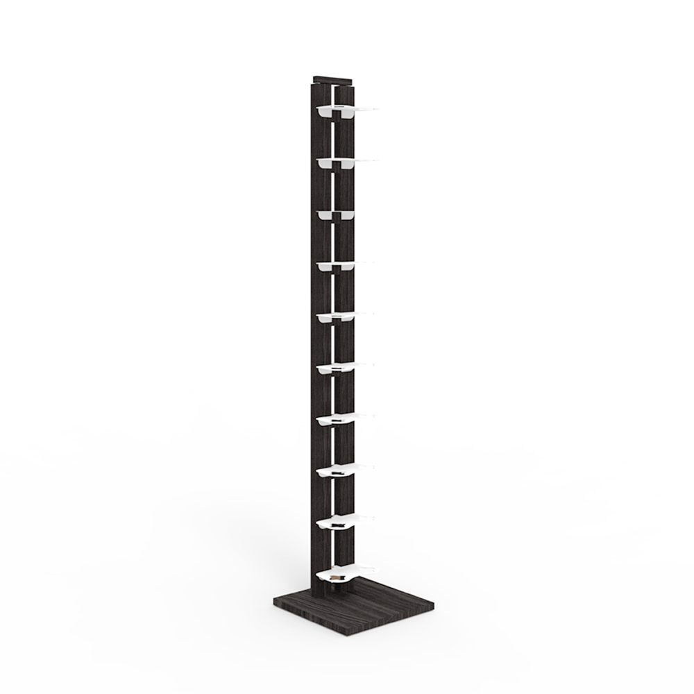 Zia Gaia | portabottiglie singolo a colonna | h 150 cm | nero