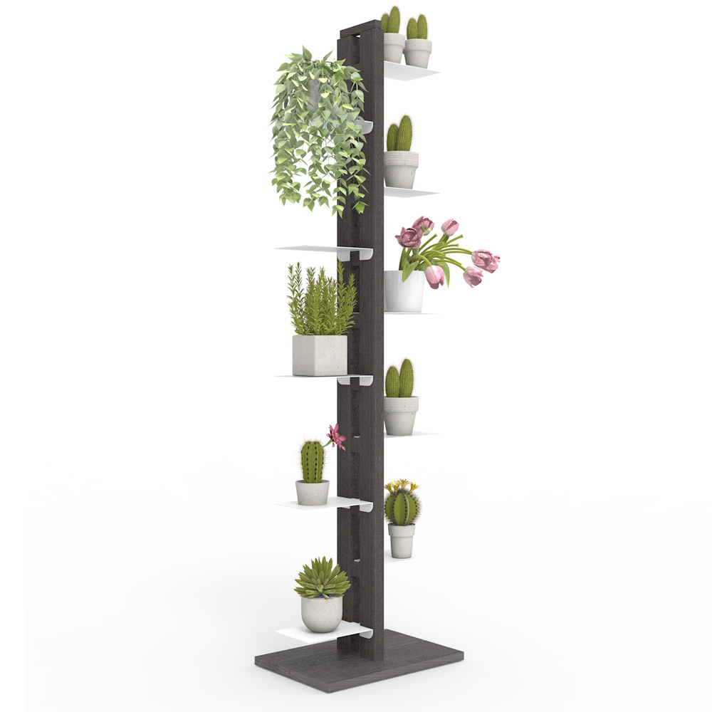 Zia Flora |  Indoor column plant holder | h 150 cm | black