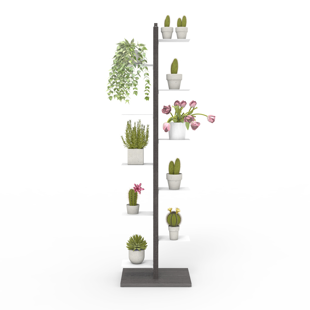 Zia Flora |  Indoor column plant holder | h 150 cm | black