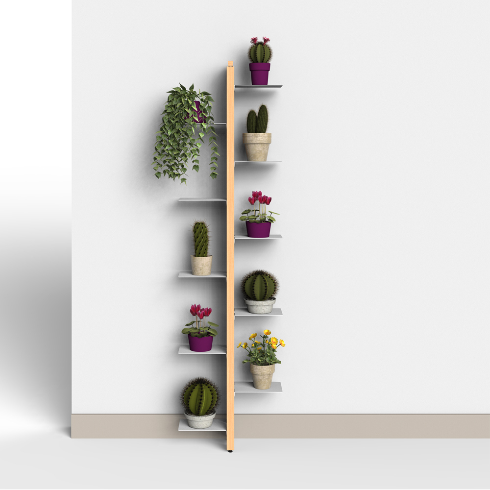 Zia Flora | porte plantes à mur | h 150 cm