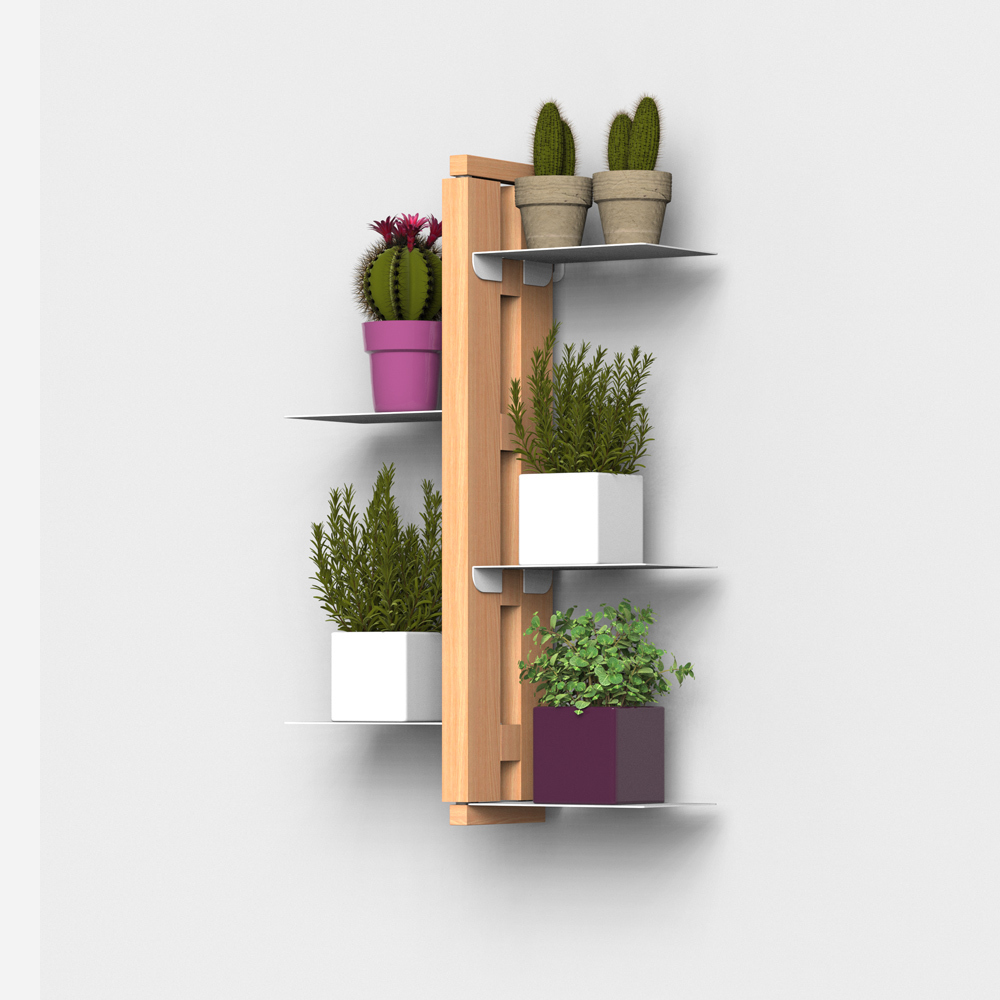 Zia Flora | Indoor wall hung plant holder  | h 60 cm