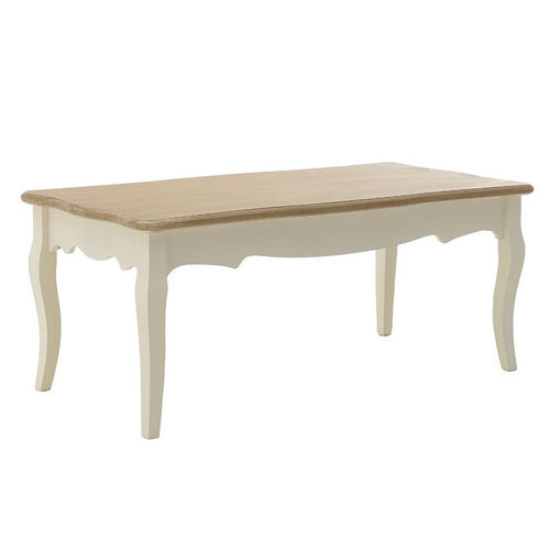 Tavolino salotto provenzale bianco crema