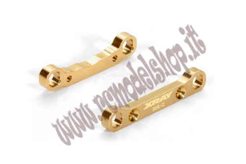 Xray XB4 Brass Rear Lower Suspension Holder +2 - RR+RF -