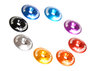 WING BUTTONS, ALLOY (2) ORANGE