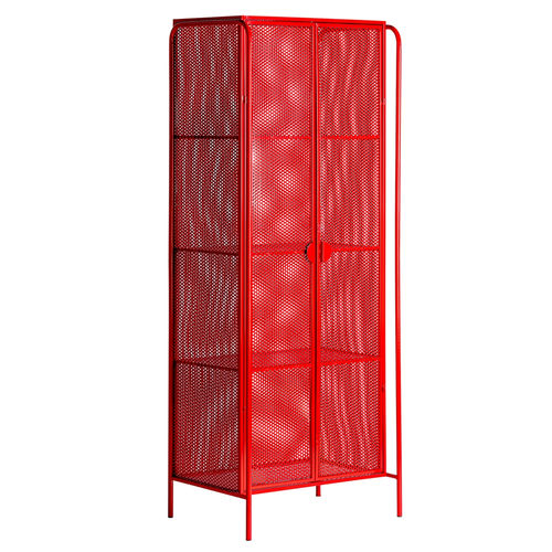 Armadio industrial chic rosso