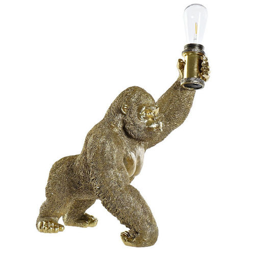 Lampada gorilla dorata art decò