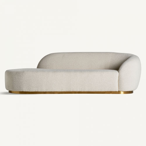 Sofà divano Art Deco in Bianco