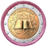 ROLL COINS ITALY 2 EURO COMMEMORATIVE