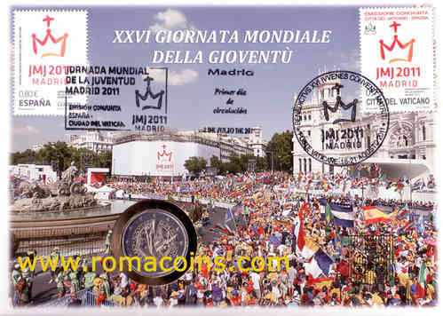Vatikan Numisbrief 2011 2 Euro Gedenkmünze St.